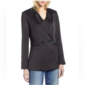 Halogen Black Satin Blazer